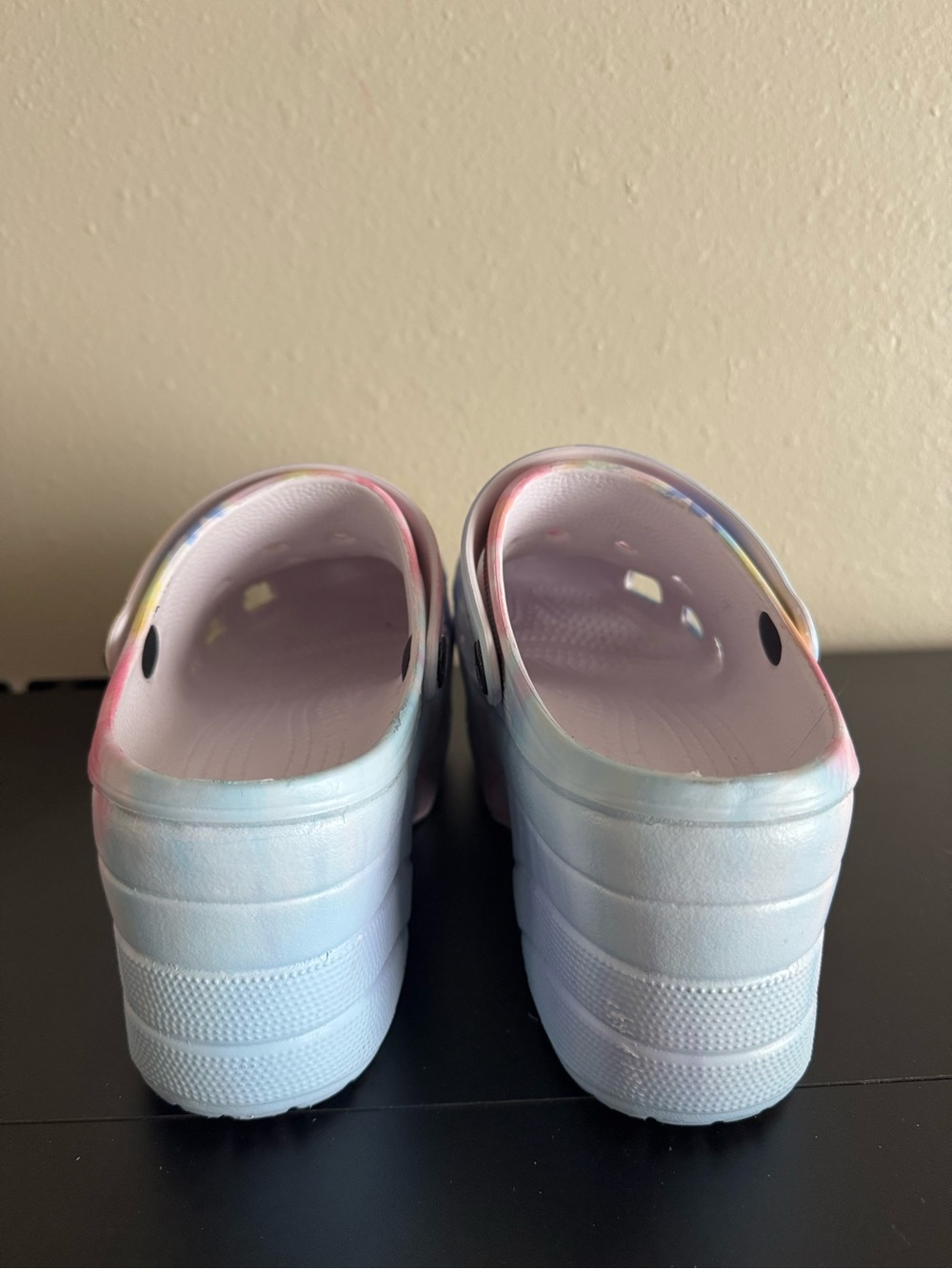 Tie-Dye Platform Clog - Pink/Yellow/Blue - Picture 3 of 8